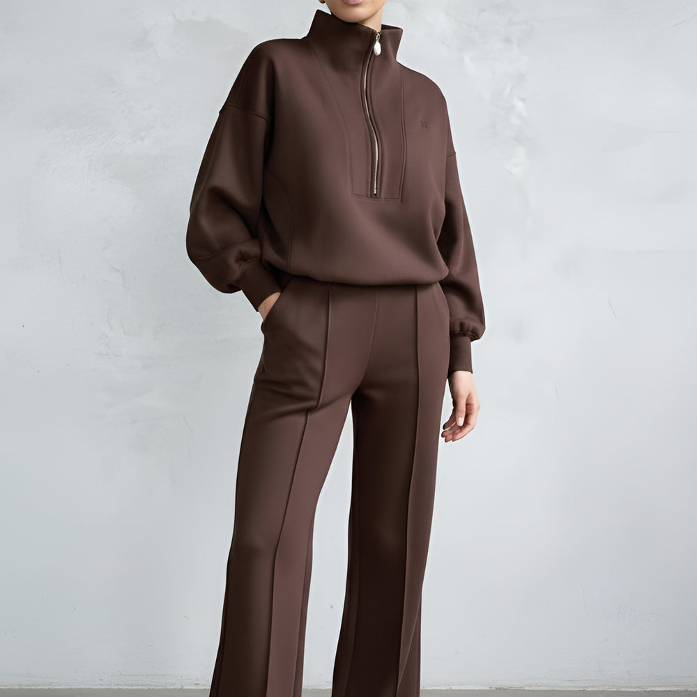 Covent Garden - Pin Tuck Wide Leg Sweat Pants
