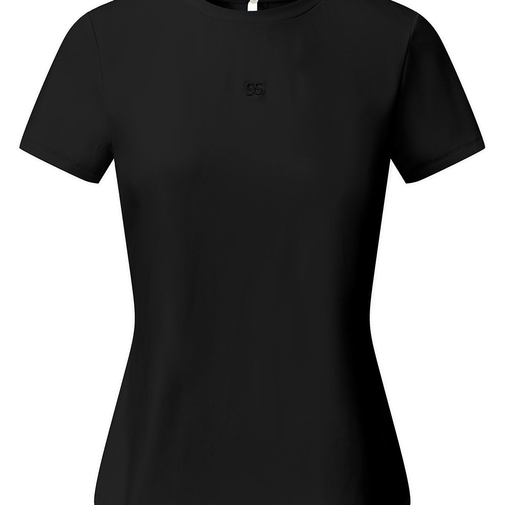 Fulham - Twist Back Keyhole Pearl T-Shirt