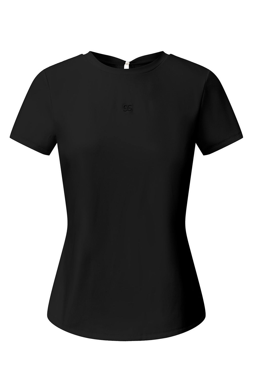 Fulham - Twist Back Keyhole Pearl T-Shirt