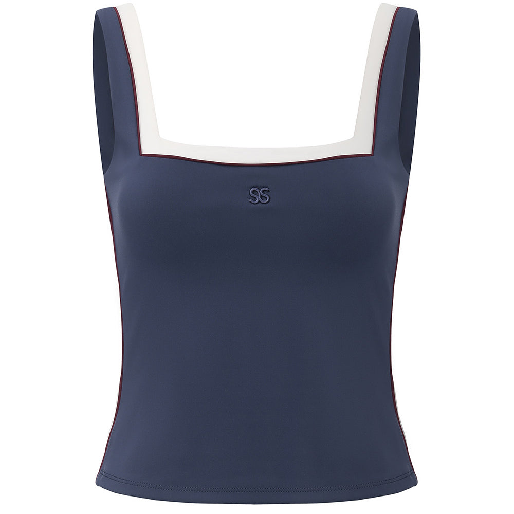 Highbury - Square Neck Contrast Panel Tank Top