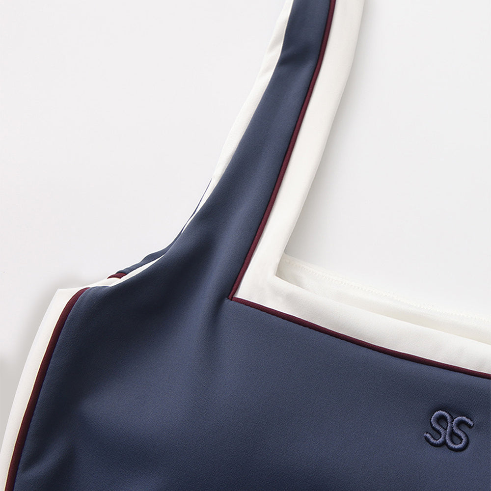 Highbury - Square Neck Contrast Panel Tank Top