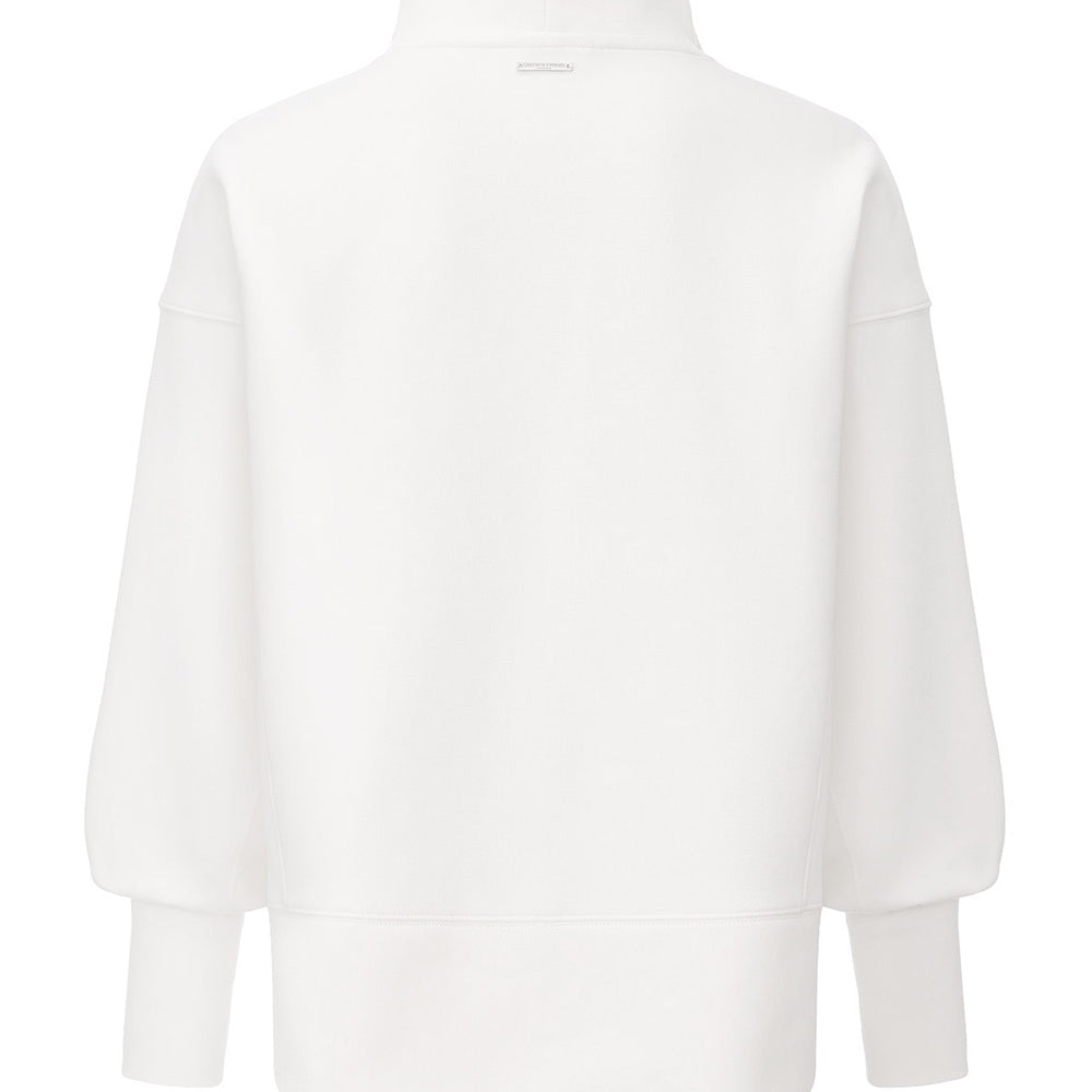 King's Road - Pearl 1/2 Zip Oversized Split Hem Sweatshirt