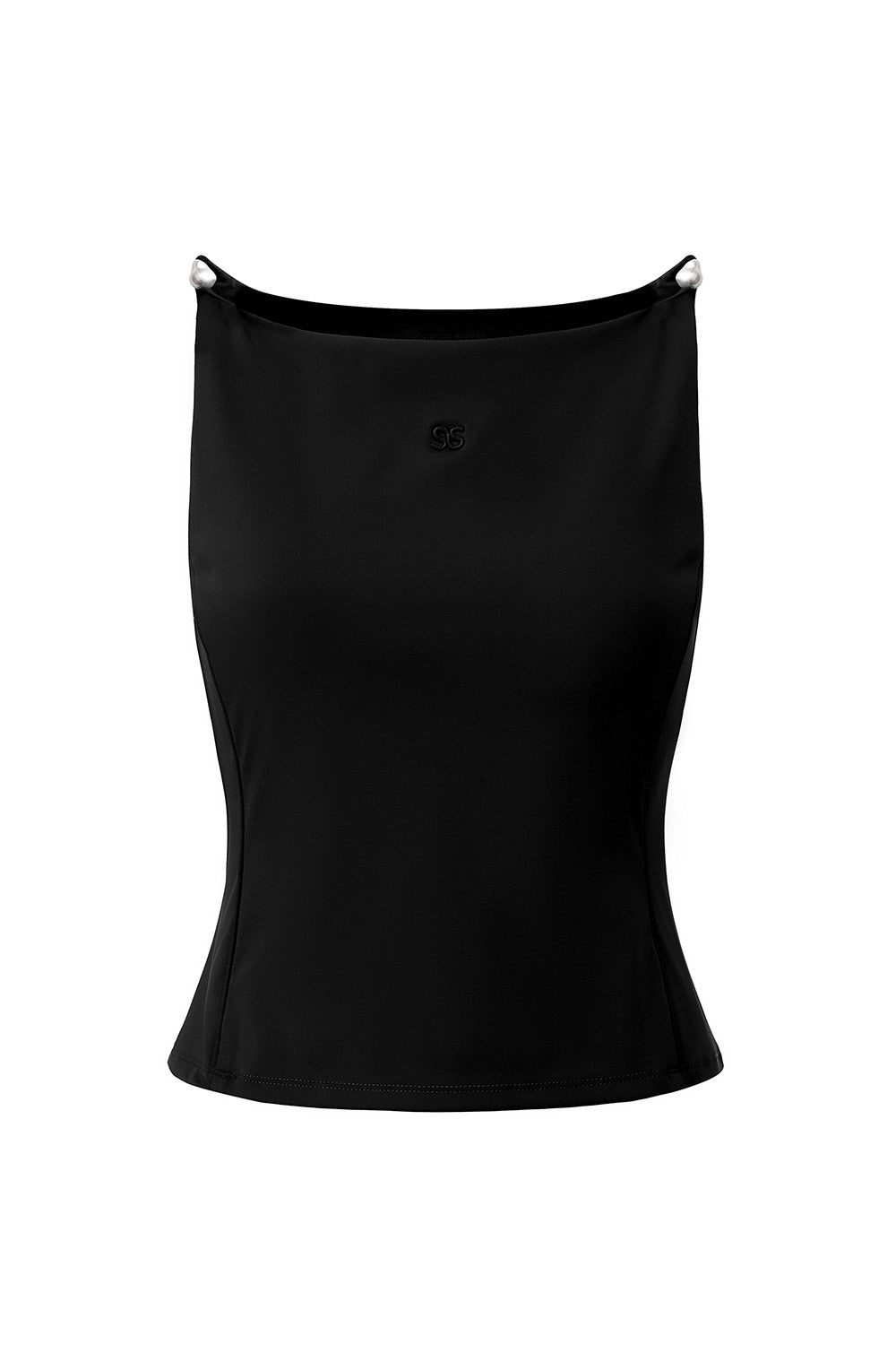 Whitehall - Boat Neck Pearl Shoulder Tank Top