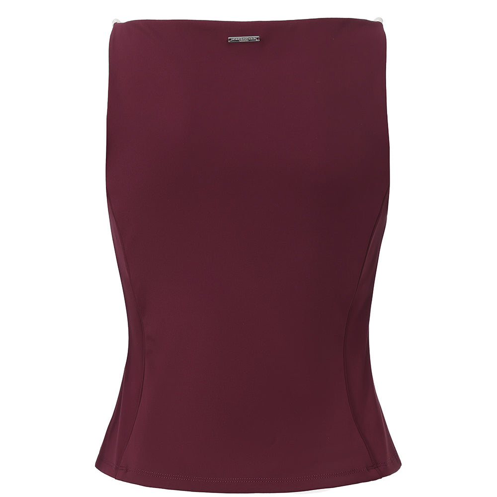 
                      
                        Whitehall - Boat Neck Pearl Shoulder Tank Top
                      
                    